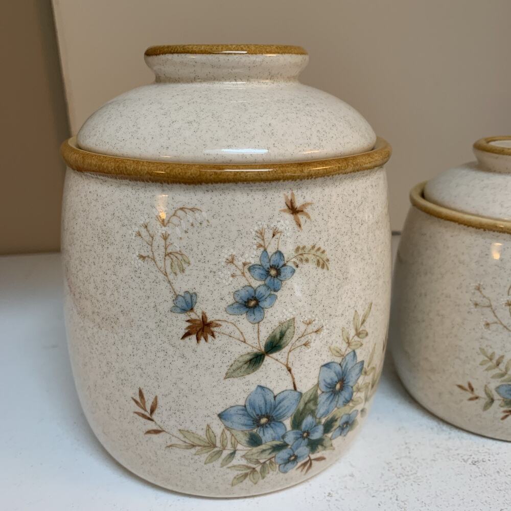 Mikasa Garden Club Day Dreams EC 461 Canister Set Japan 3pc w/lids - Picture 3 of 11